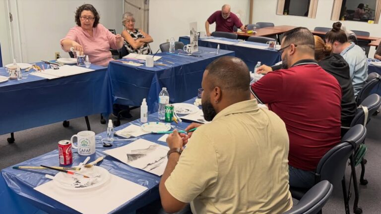 Wethersfield Art League members supporting the Connecticut Alliance of Foster & Adoptive Families.